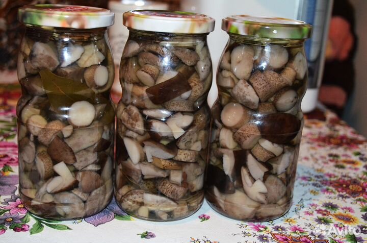 Грибы маринованные Серые+Боровики,Опята