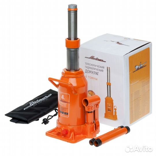 Домкрат телескопич. 4т в сумке (min - 229 мм, max