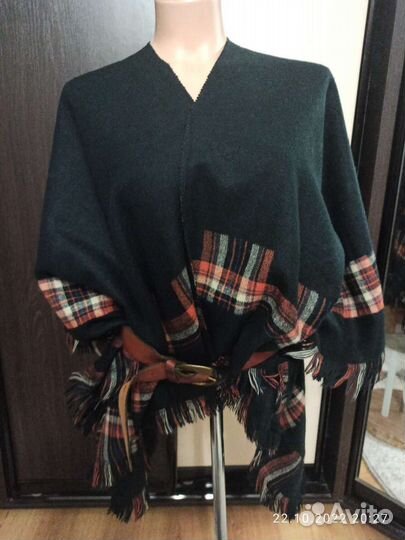 Палантин пончо 2 х сторонее