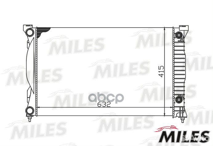 Радиатор VAG A4 1.6-2.0/1.9TD 00-04 acrm115 Miles