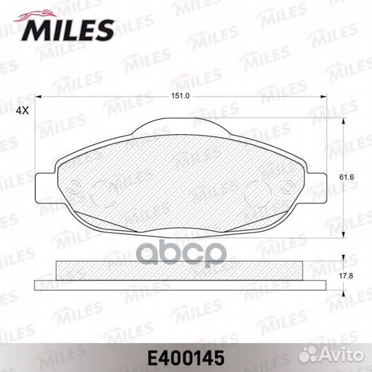 Колодки тормозные peugeot 308 07/3008 09