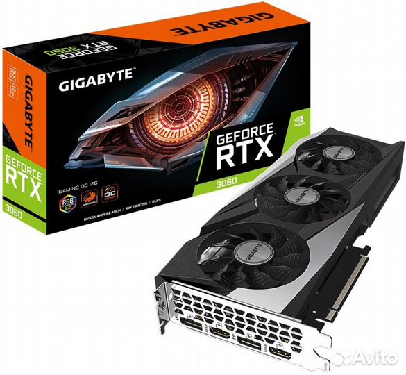 Видеокарта gigabyte GeForce RTX3060 gaming OC 12GB