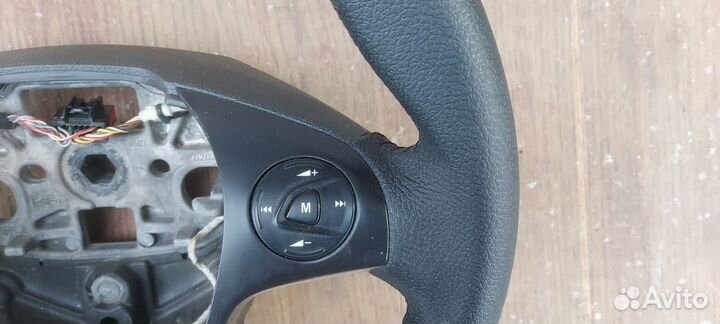 Руль кожаный, рулевое колесо ford transit custom