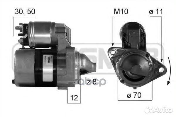 Стартер 12V 0,7KW 220154 Era