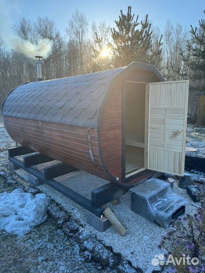 Баня бочка под ключ