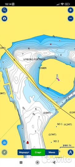 Карты глубин Navionics