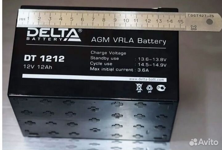 Аккумулятор универсальный Delta DT 1212