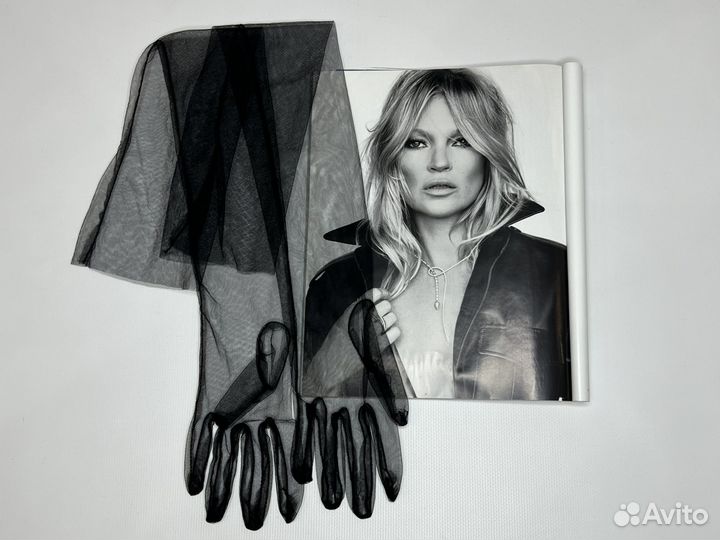 Перчатки прозрачные сетка фатиновая новые