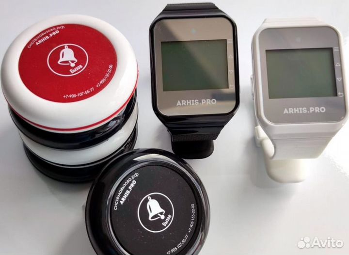 Кнопка вызова персонала на ресепшен с пейджером