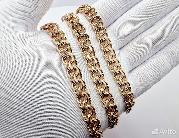 Золотая цепь Бисмарк 106,4гр