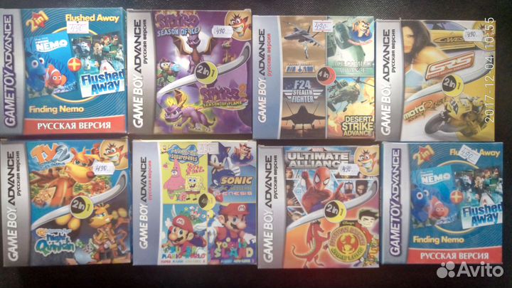 Игры и Картриджи для game BOY advance