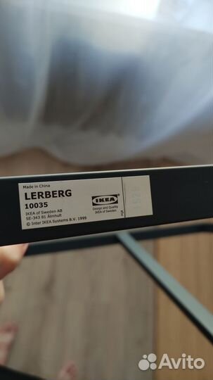 Опора ножка для стола Икеа Лерберг