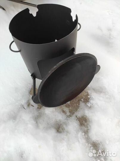 Сковорода садж чугунный