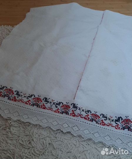 Скатерть домотканое полотно вышивка