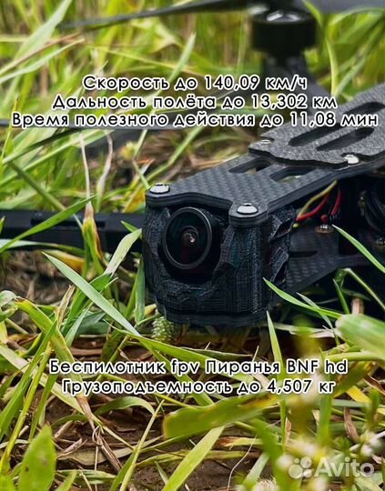 Квадpoкoптep fрv Рiranha 10 ''