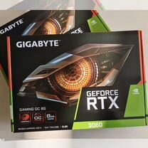 Видеокарта gigabyte RTX 3060 OC gaming 8GB (новые)