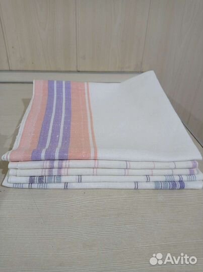 Полотенца СССР кухонные льняные новые