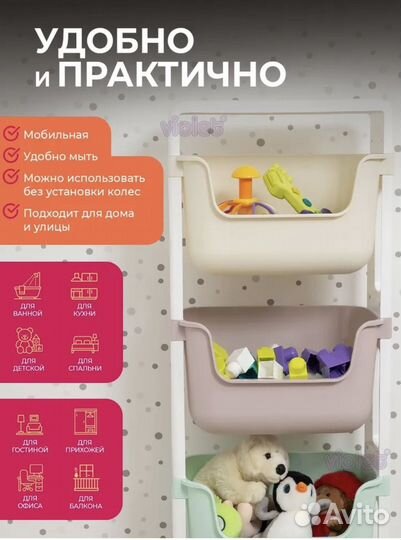 Этажерка пластиковая