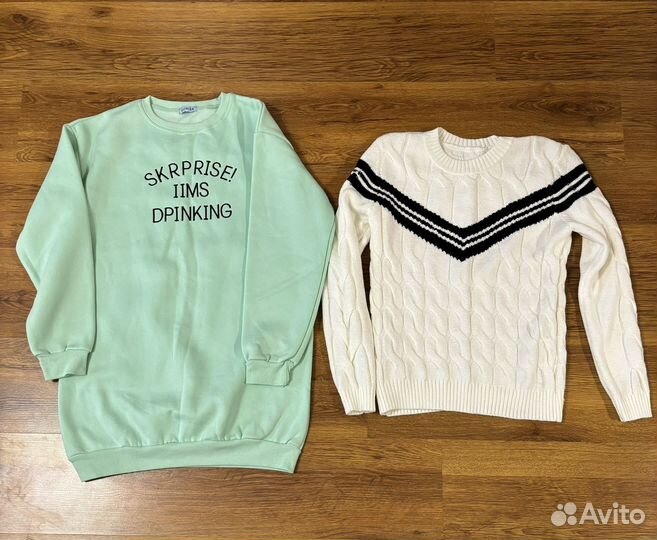 Свитшот свитер худи на флисе новый