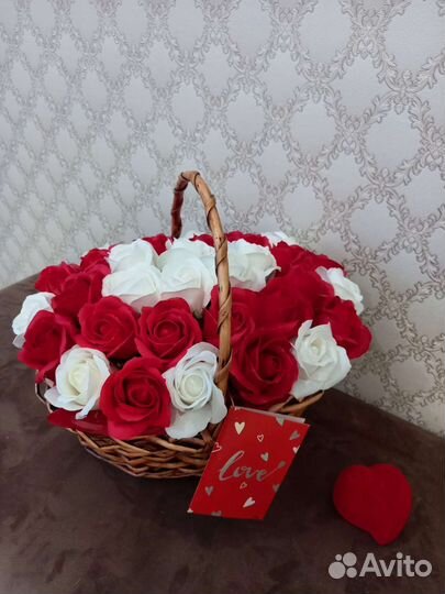 Букет из мыльных цветов