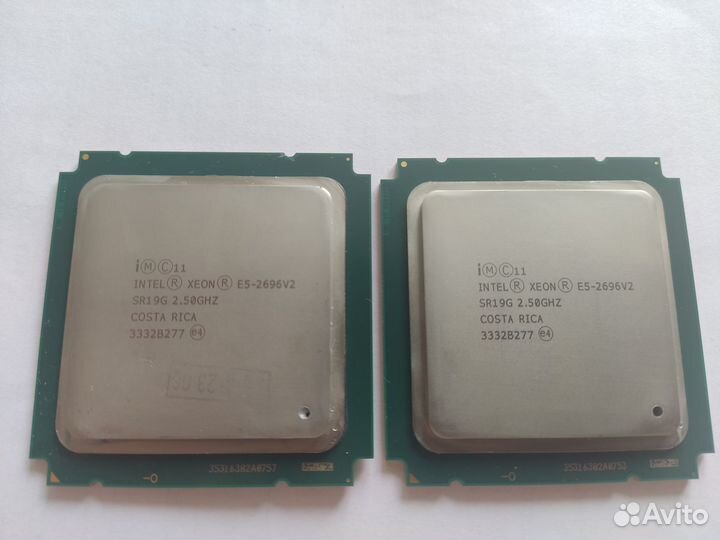 Intel xeon E5-2696V2 SR19G 2шт. парные