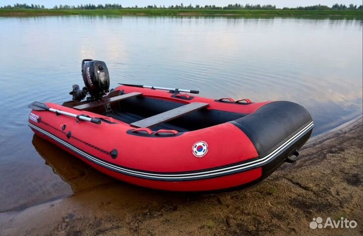 Лодка mishimo lite df 390 (цвет красный)
