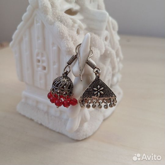 Серьги-колокольчики Латунь Турция