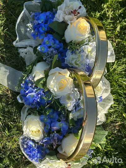 Украшения для машины на свадьбу