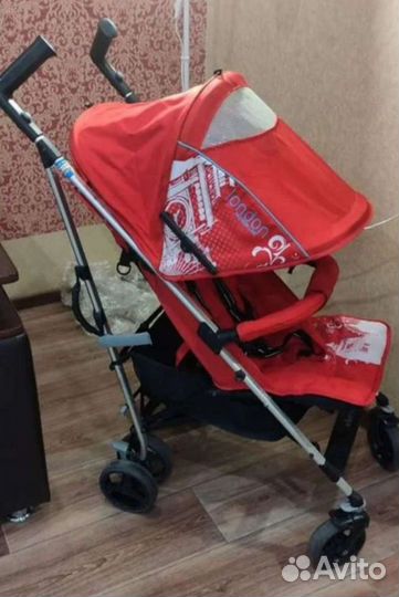 Коляска прогулочная трость Jetem London Red