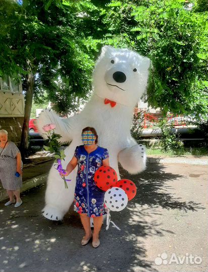 Белый медведь Белый мишка Тедди Крокодил Гена