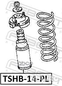 Пыльник амортизатора с отбойником универсальный