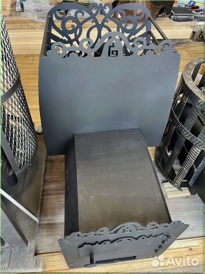 Печь для бани из трубы 8мм