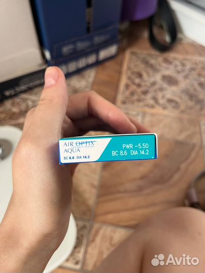 Линзы контактные aqua air optix