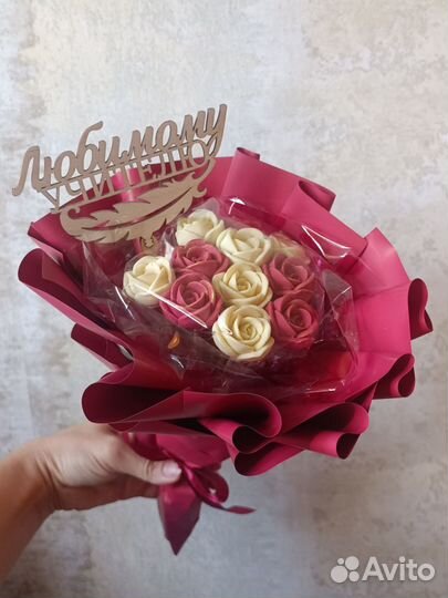 Розы из шоколада,съедобный букет,подарок
