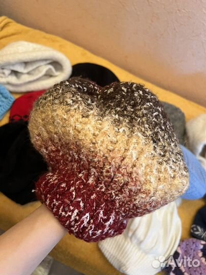 Шапки береты зимние пакетом