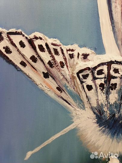 Картина маслом декор интерьер текстурная 40*50