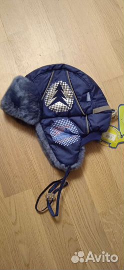 Шапка зимняя новая 52-54 см