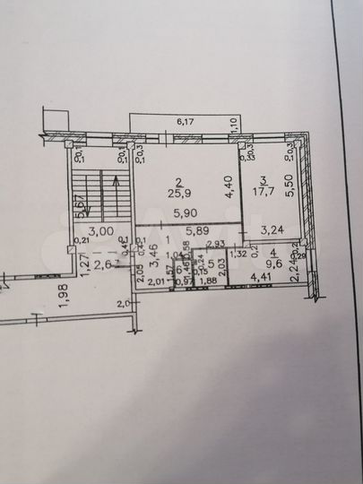 3-к. квартира, 71 м², 8/9 эт.