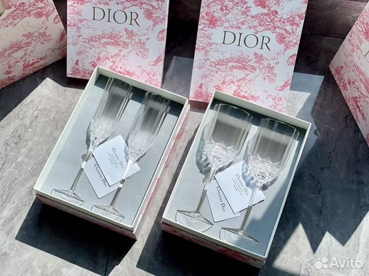 Фужеры бокалы Dior Диор