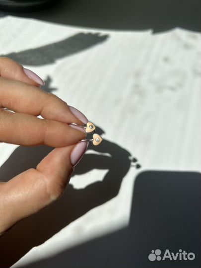 Серьги детские серебро