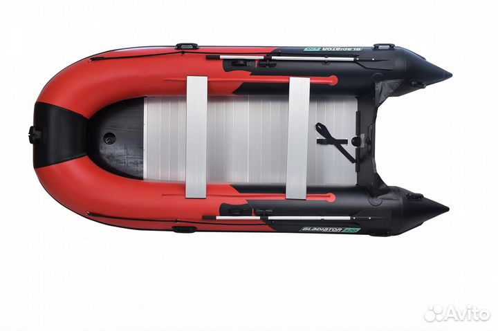Лодка Пвх Gladiator C 420 AL красно черная