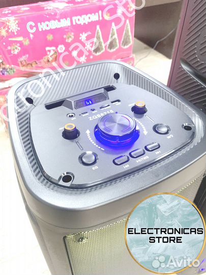 Колонка с Микрофоном ZQS-8215 Light Blue