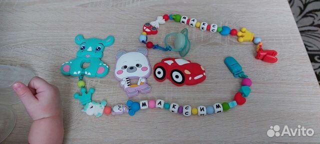 Грызунки силиконовые. Держатель для пустышки