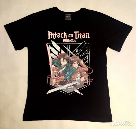 Футболка Attack on Titan (S) Манга аниме