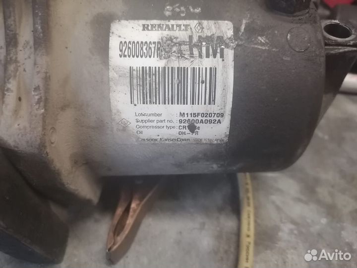 Компрессор кондиционера на renault duster