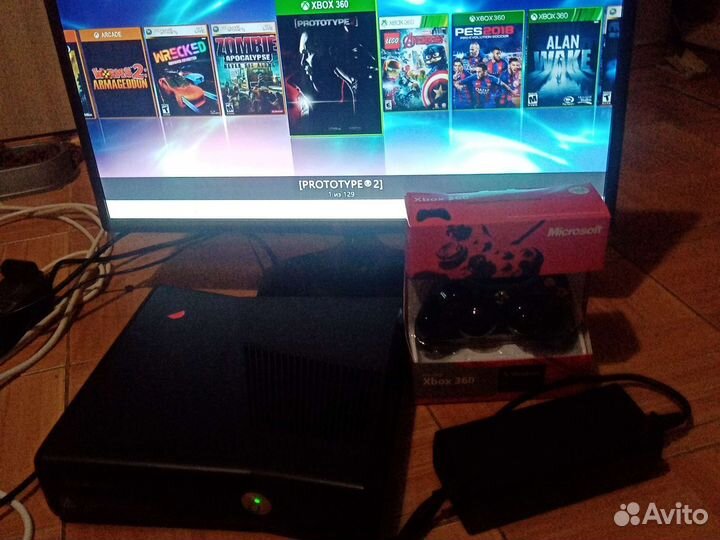 Xbox 360 s freeboot 1000 750 500 250 gb 180 игр