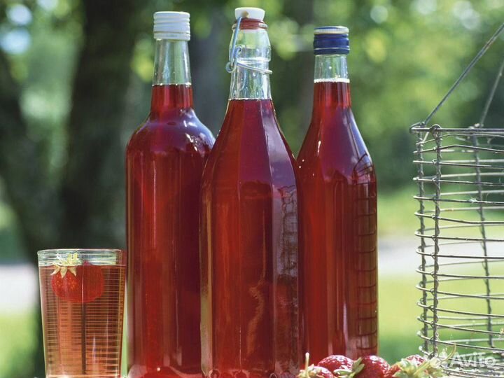 Сироп натуральный из клубники/вишни/брусники