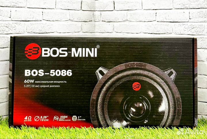 Автомобильные колонки Bos mini новые 60/120w