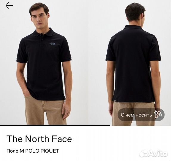 The north face поло