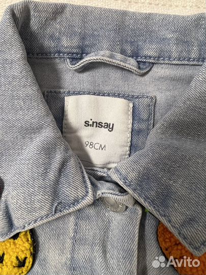 Джинсовая куртка для девочки 98 Sinsay